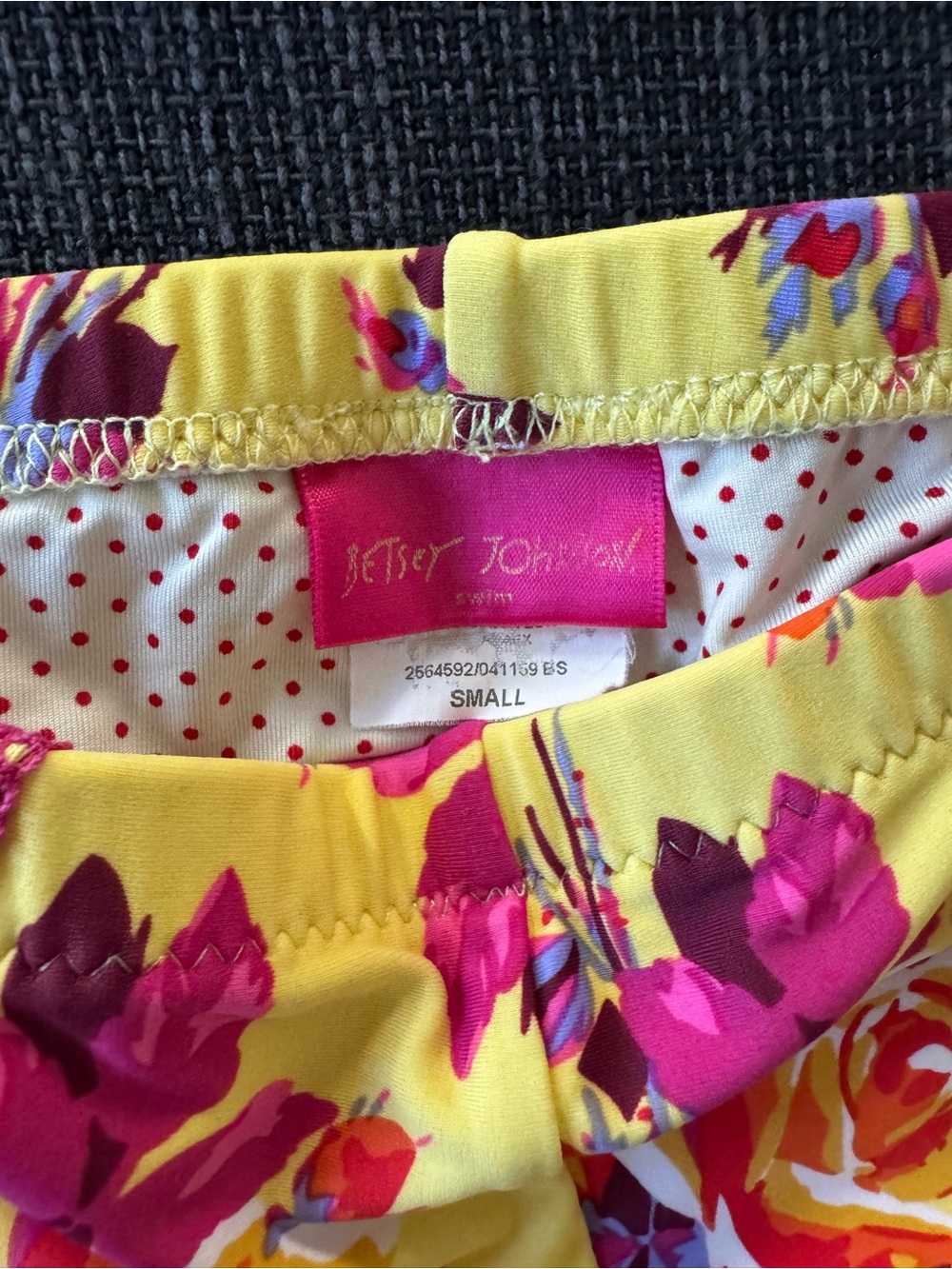 Y2K Vintage Betsey Johnson iconic Chez Rose boyshort bikini - Picture 7 of 9
